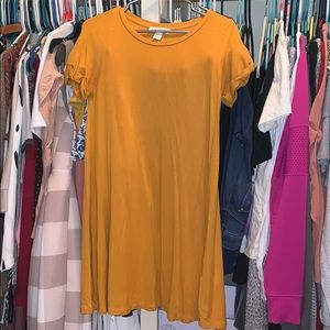 Mustard yellow dress